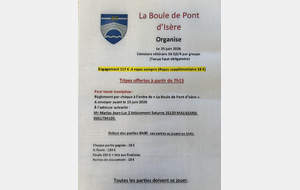 La Boule de Pont d’Isere